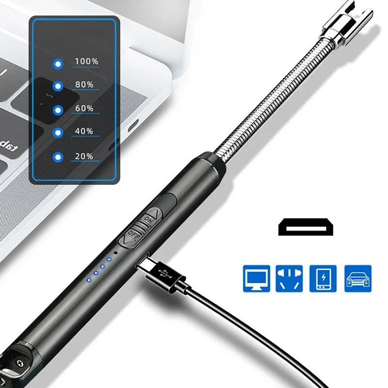 Electric Rechargeable Arc Lighter with USB Charging Cable