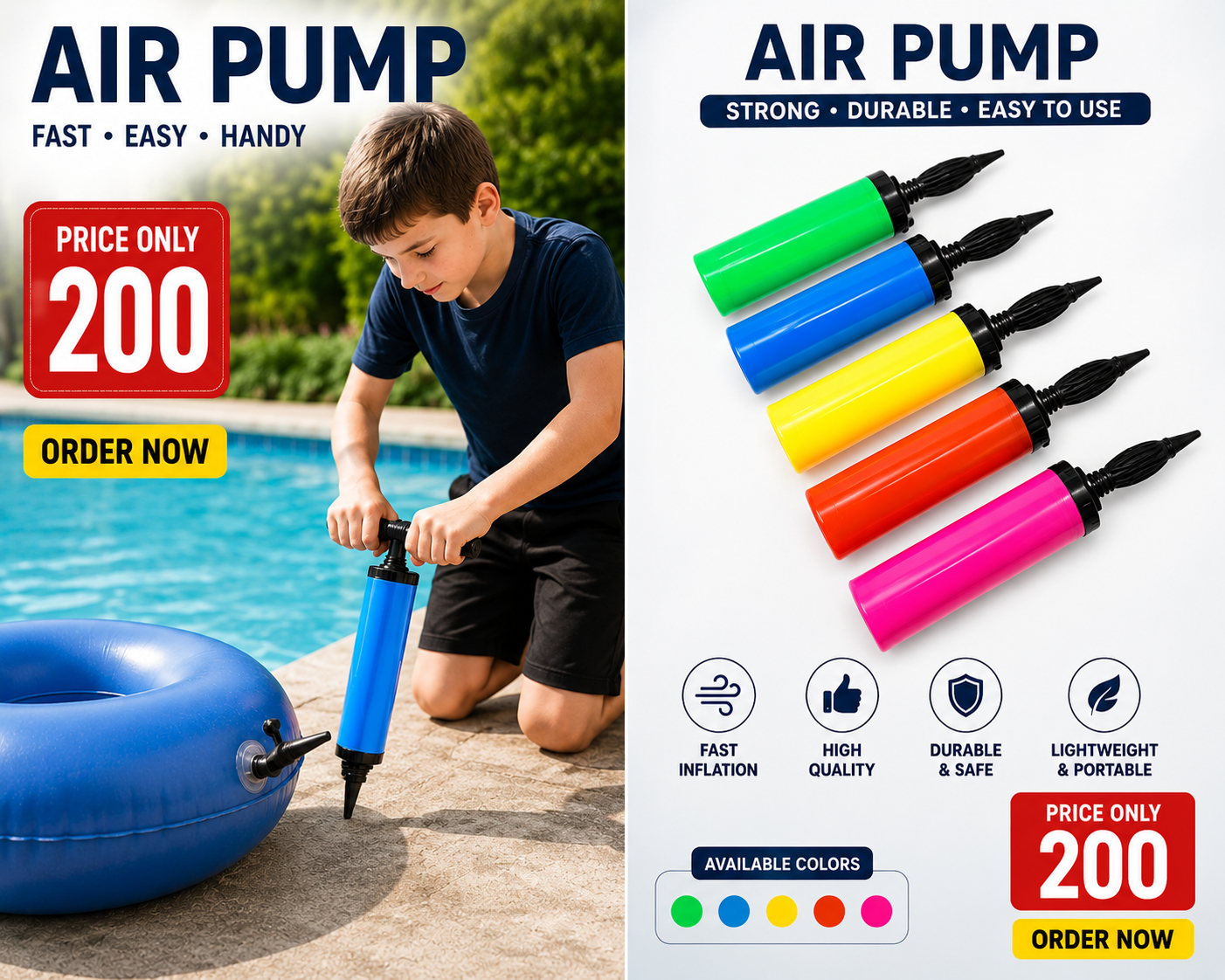Manual Hand Air Pump – Fast, Portable & Easy to Use