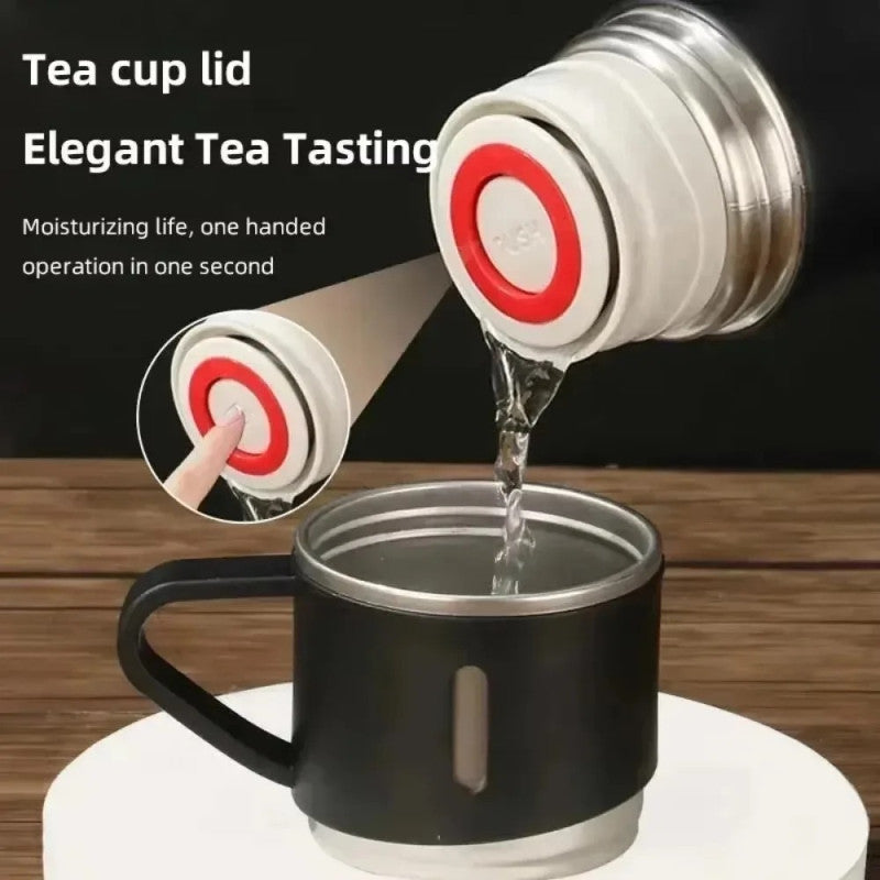 3 Cup Double-Layer Stainless Steel Vacuum Flask Set
